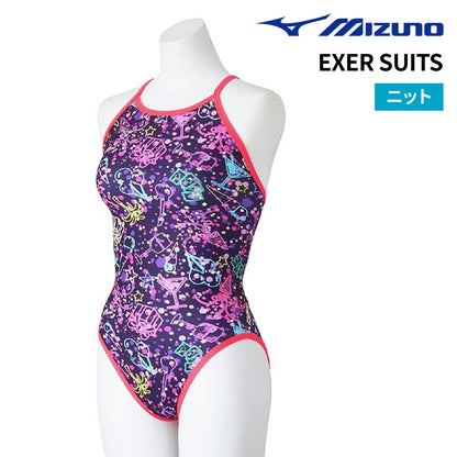 【MIZUNO（ミズノ）】レディース ミズノ MIZUNO 競泳水着 練習用 トレーニング水着 EXER SUITS エクサースーツ レディース  Ri Collection  ワンピース N2MAC765