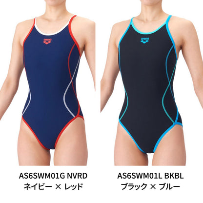 【arena（アリーナ）】タフスーツ トレーニングワンピース オープンバック G2-AS6SWM01L NVRD