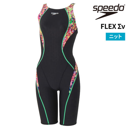 【SPEEDO（スピード）】レディース 競泳水着 水泳 フレックスシグマニューミニオープンバックニースキン WA承認 S-LL SCW12652F