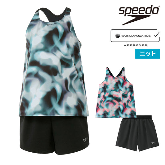 【SPEEDO（スピード）】レディース フィットネス水着 水泳 エアパジーピー S-LLサイズ SFW22660 セパレート 上下セット