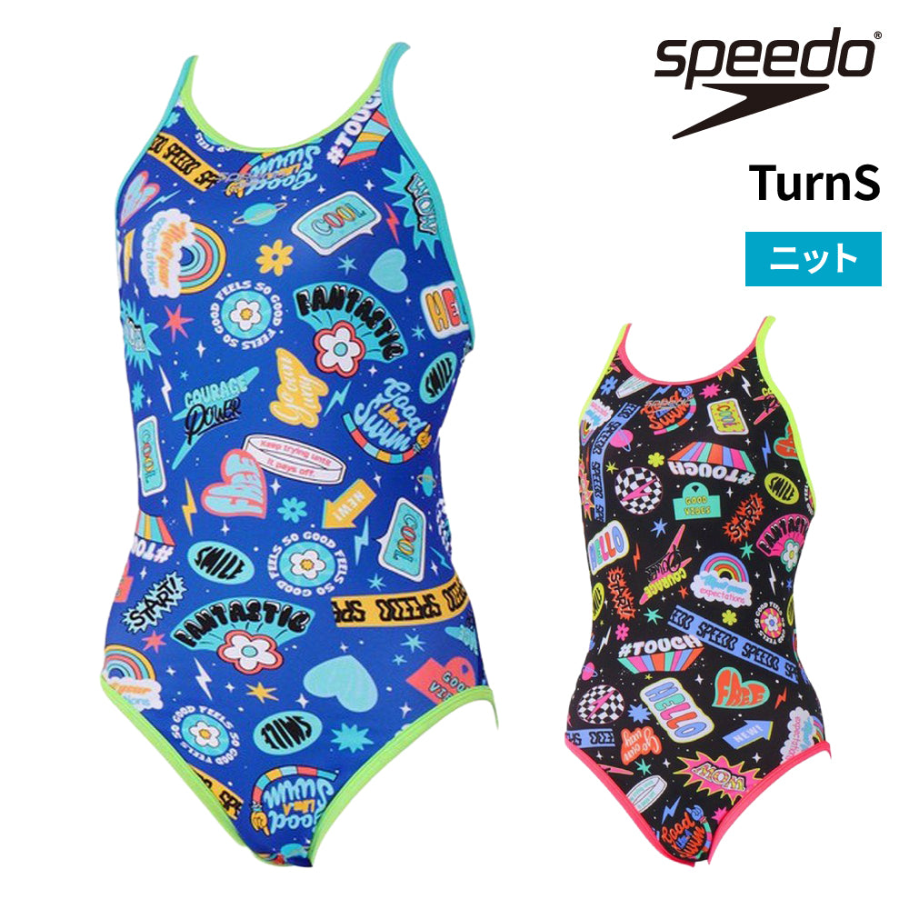 【SPEEDO（スピード）】競泳水着 水泳 カラフルアイコンズターンズスーツ STW02654