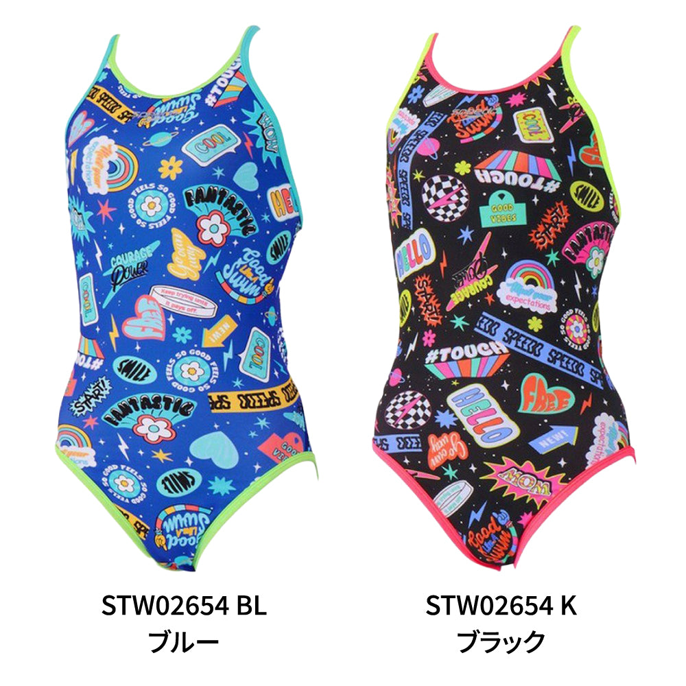 【SPEEDO（スピード）】競泳水着 水泳 カラフルアイコンズターンズスーツ STW02654