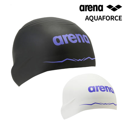 【arena（アリーナ）】ユニセックス スイミングキャップ 水泳 アクアフォースウェーブキャップ ソフトタイプ WA承認 M-Lサイズ AS6SSC00UB