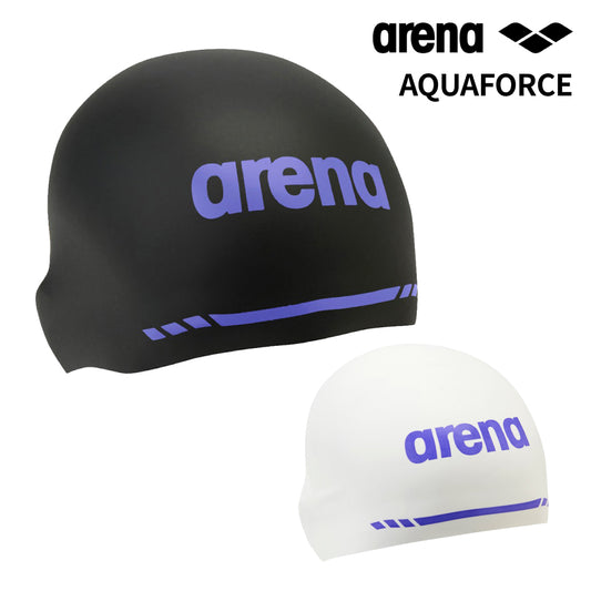 【arena（アリーナ）】ユニセックス スイミングキャップ 水泳 アクアフォース3Dキャップ ソフトタイプ WA承認 M-Lサイズ AS6SSC02UB