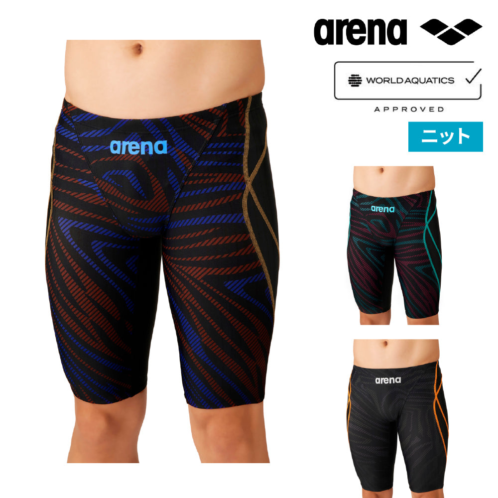 【arena（アリーナ）】メンズ 競泳水着 レーシング水着 WA承認 AQUA RACING アクアレーシング AS6FRC77M