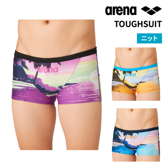【arena（アリーナ）】メンズ 競泳水着  練習用 トレーニング水着 TOUGHSUIT  タフスーツ AS6FWM39M