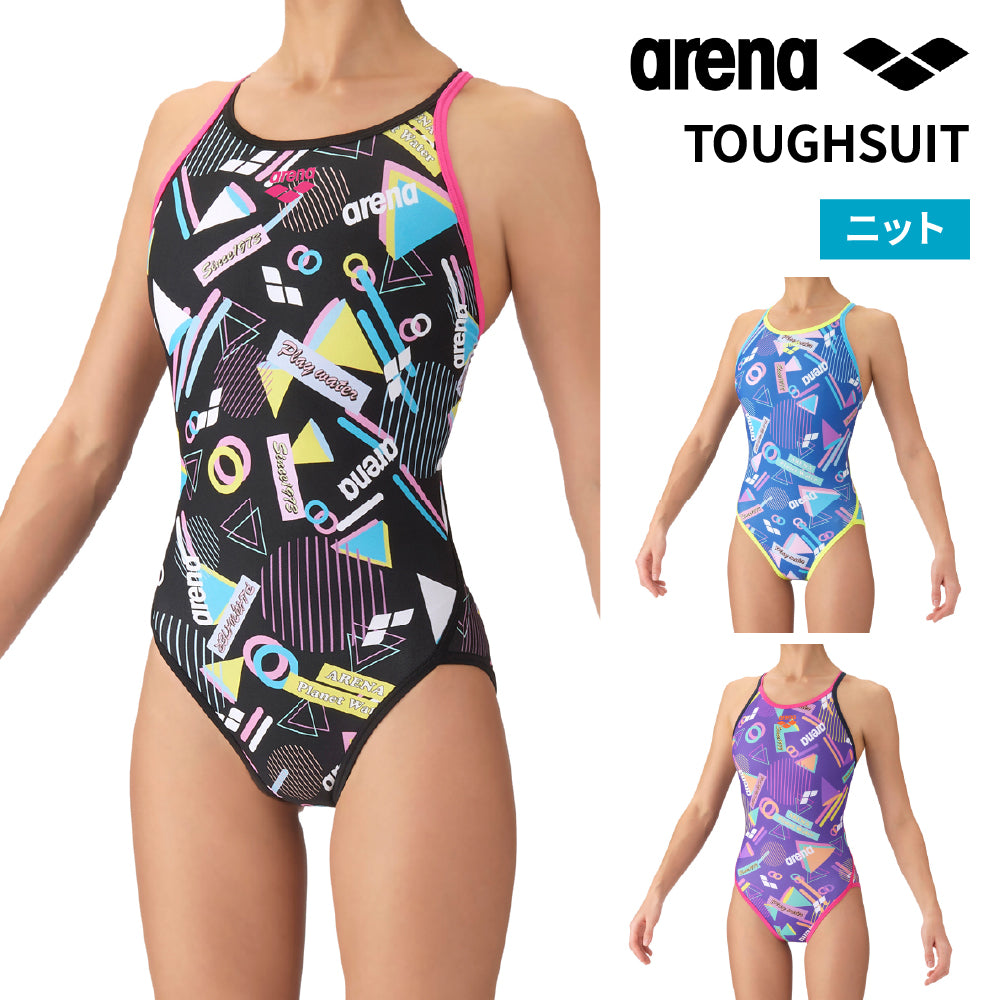 【arena（アリーナ）】レディース 競泳水着  練習用 トレーニング水着 TOUGHSUIT  タフスーツ AS6FWM40L