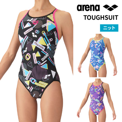 【arena（アリーナ）】レディース 競泳水着  練習用 トレーニング水着 TOUGHSUIT  タフスーツ AS6FWM40L