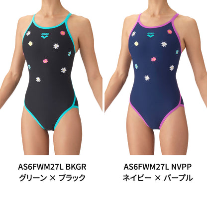 【arena（アリーナ）】ジュニア ガールズ 女子 競泳水着  練習用 トレーニング水着 TOUGHSUIT  タフスーツ AS6FWM27G