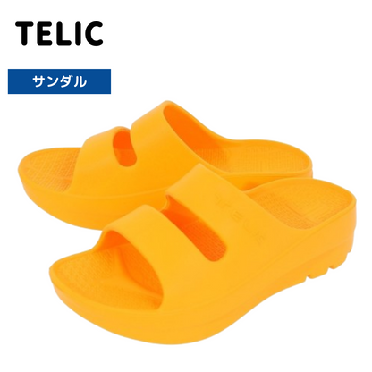 【TELIC テリック】スポーツサンダル W-STRAP Mango マンゴー イエロー 339559 シャワーサンダル 厚底 アーチサポート ロッカーボトム