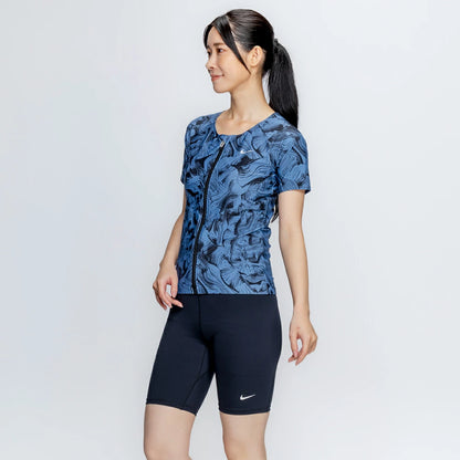ナイキ フィットネス水着 レディース 半袖 セパレート ジップ付き NIKE 2993158