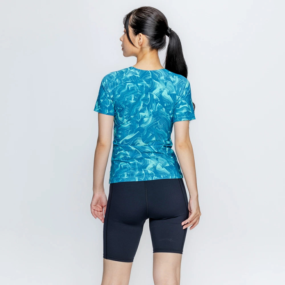 ナイキ フィットネス水着 レディース 半袖 セパレート ジップ付き NIKE 2993158