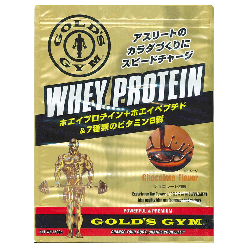 【GOLD’S GYM】ホエイプロテイン ホエイペプチド チョコレート風味 1500g F5515 計量スプーン付 サプリメント オンライン価格