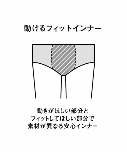 【arena（アリーナ）】メンズ フィットネススパッツ インナー付き【arena アリーナ LAR4304