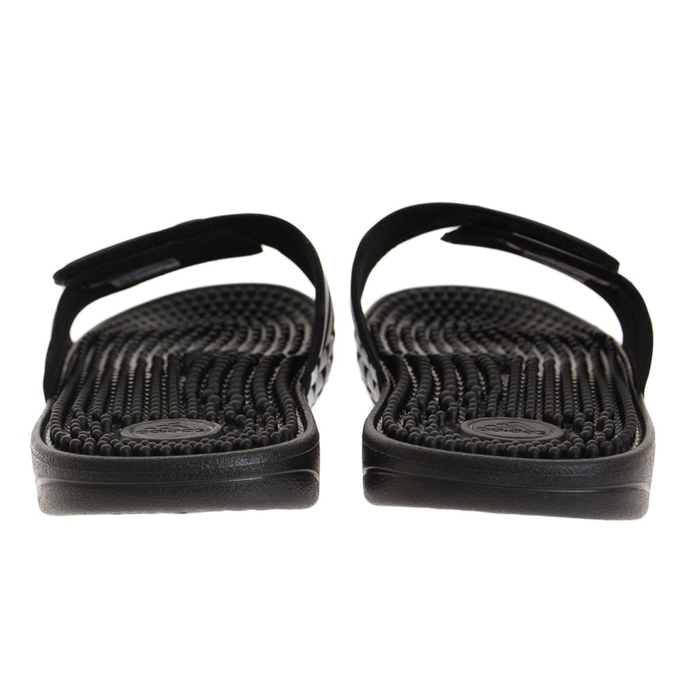 サンダル ぺたんこ シャワーサンダル ADISSAGE F35580 ブラック 黒