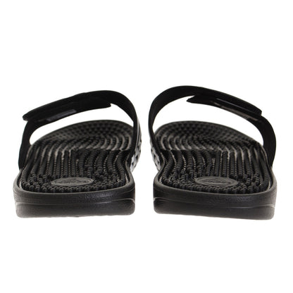 サンダル ぺたんこ シャワーサンダル ADISSAGE F35580 ブラック 黒