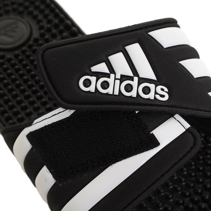 サンダル ぺたんこ シャワーサンダル ADISSAGE F35580 ブラック 黒