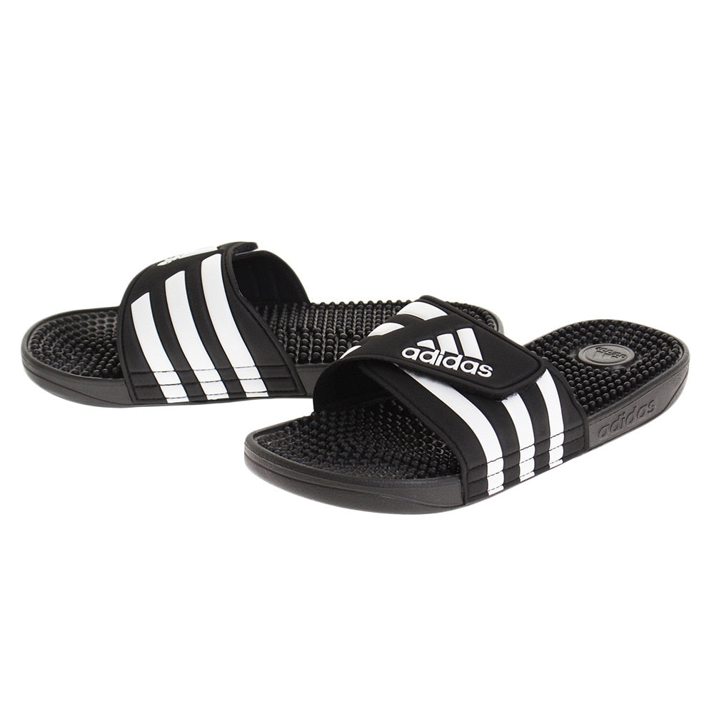 サンダル ぺたんこ シャワーサンダル ADISSAGE F35580 ブラック 黒