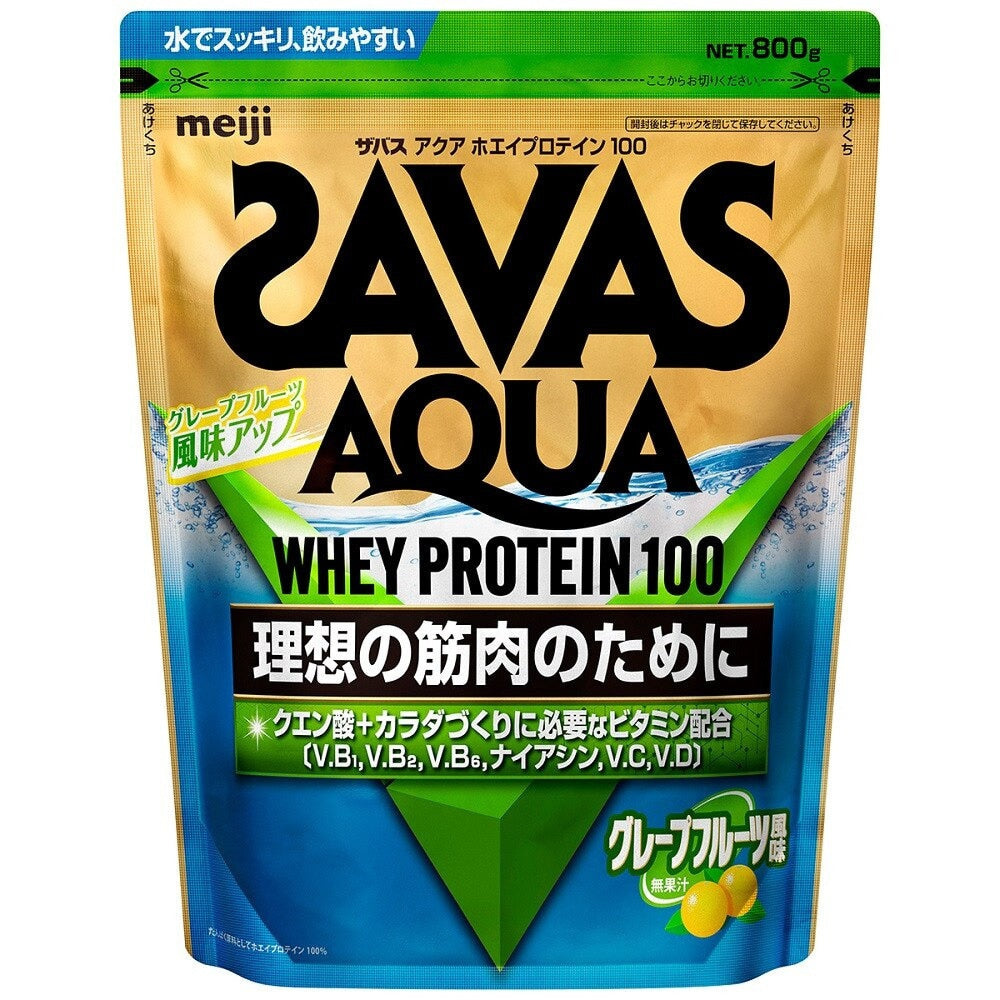 アクアホエイプロテイン100 クエン酸 ビタミンB群 ビタミンC グレープフルーツ風味 800g CA1327 プロテイン SAVAS