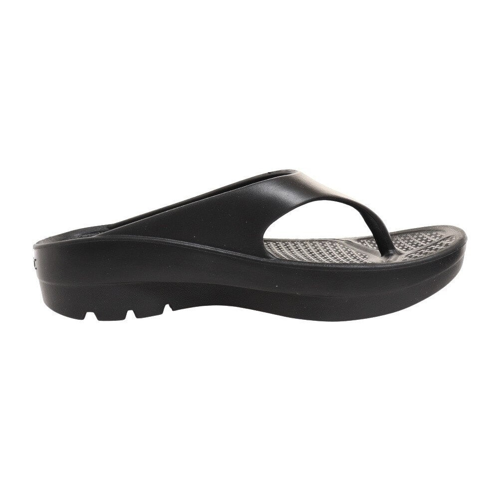 【TELIC テリック】スポーツサンダル W-FLIPFLOP BLK ブラック 鼻緒付き シャワーサンダル リカバリー レジャー ビーチ プール 厚底