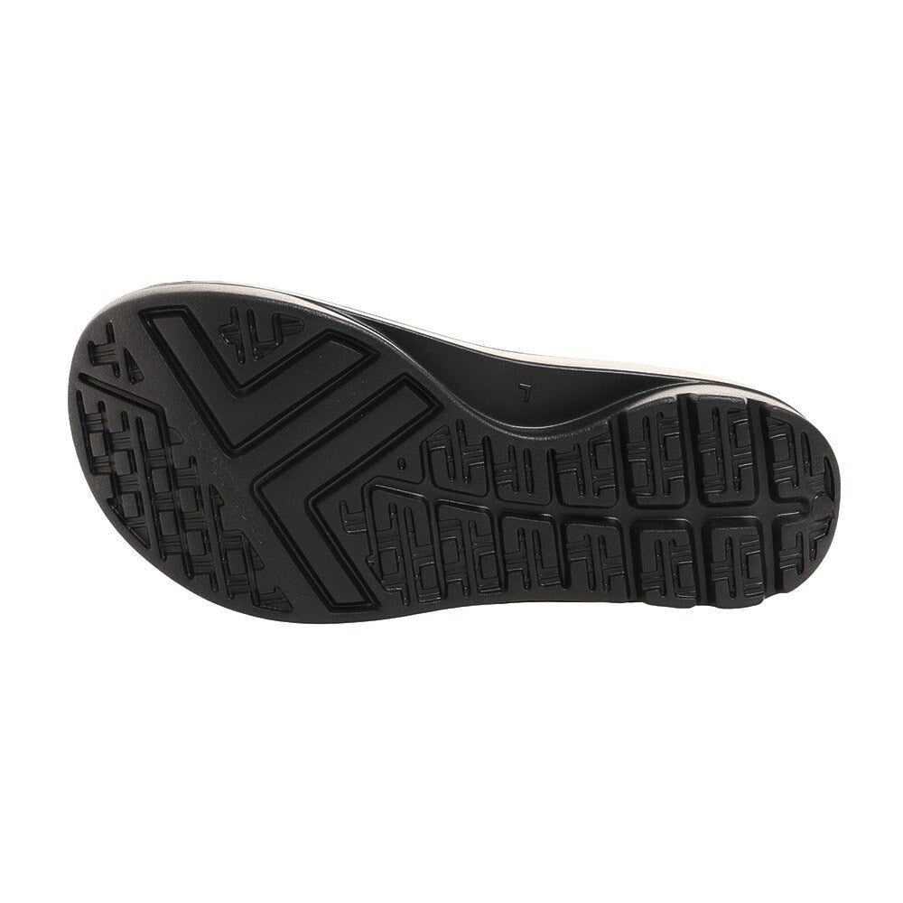 【TELIC テリック】スポーツサンダル W-FLIPFLOP BLK ブラック 鼻緒付き シャワーサンダル リカバリー レジャー ビーチ プール 厚底