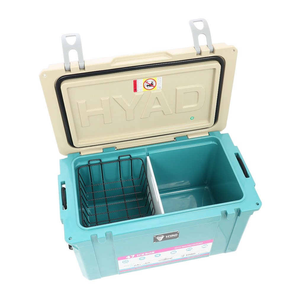クーラーボックス アイスボックス 44.5L 保冷 大型 HYAD COOLER 47R HDC-006KWSM 防災