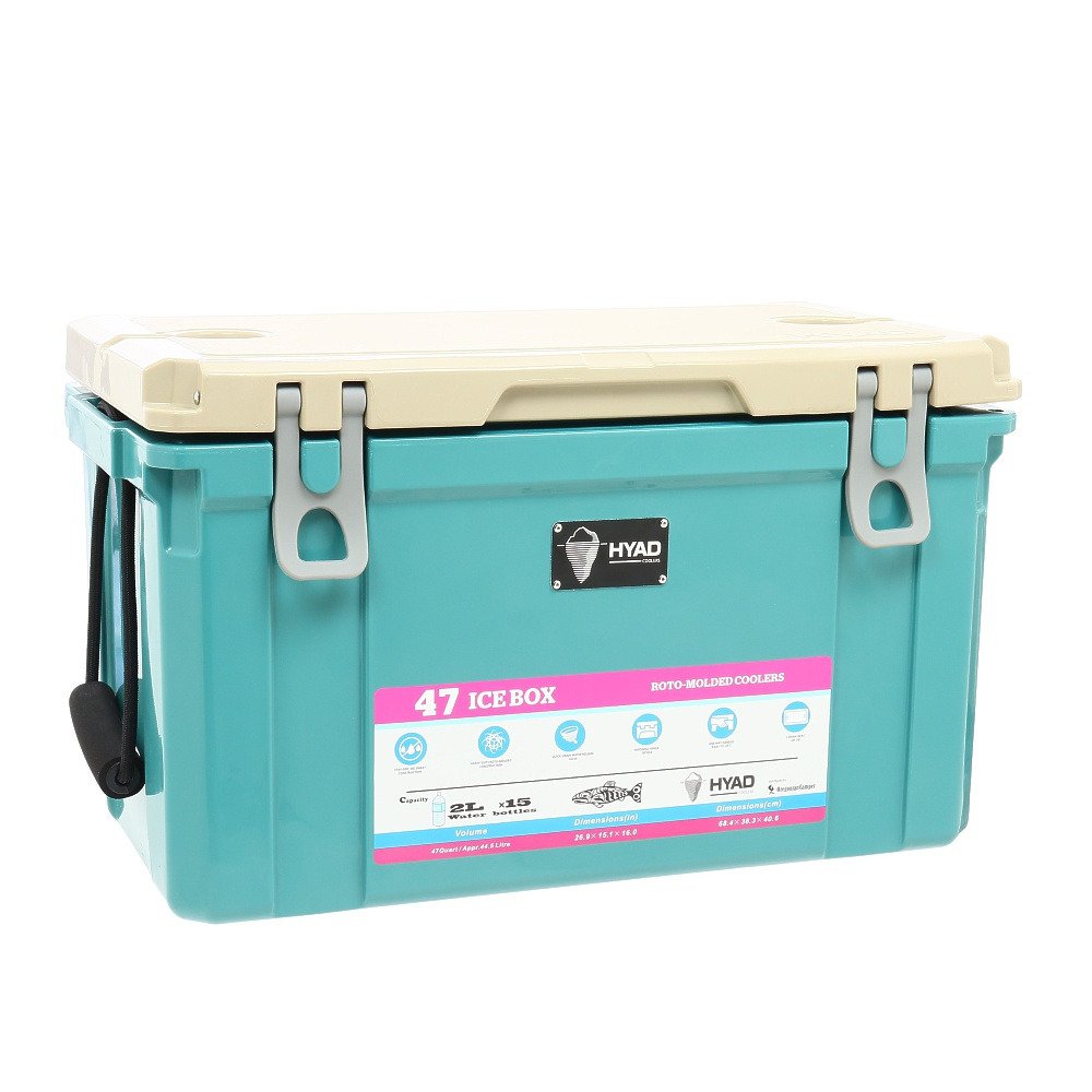 クーラーボックス アイスボックス 44.5L 保冷 大型 HYAD COOLER 47R HDC-006KWSM 防災