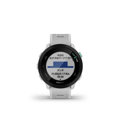 【GARMIN ガーミン】スマートウォッチ 時計 フォーアスリート ForeAthlete 55 White 010-02562-41