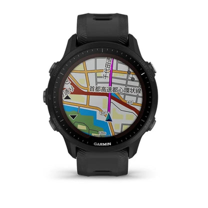 【GARMIN ガーミン】スマートウォッチ 時計 GPSランニングウォッチ フォアランナー スイム対応 FR955 Dual Power Black 010-02638-D0