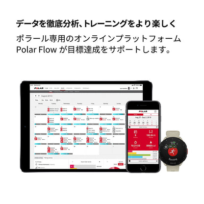 【POLAR ポラール】スマートウォッチ 時計  PACER ミルキーホワイトS-L 900102175