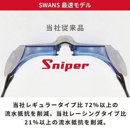 Sniper ノンクッション レーシング【SWANS（スワンズ）-ゴーグル SR-10N 】