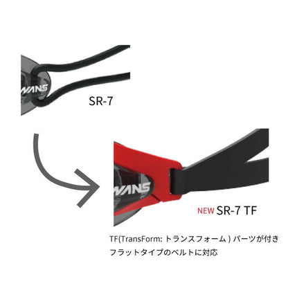 SR-7 TF レーシング ノンクッション ミラーレンズ【SWANS（スワンズ）-ゴーグル SR-7MTF re 】