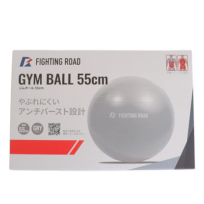 ファイティングロード Co.Ltd/ジムボール 55cm FR23CMS0048 GRY ダイエット