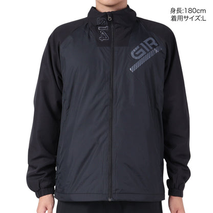 ヒートクロス brushed ウィンドブレーカージャケット WB3F0009-TR854-GRTJ BLK