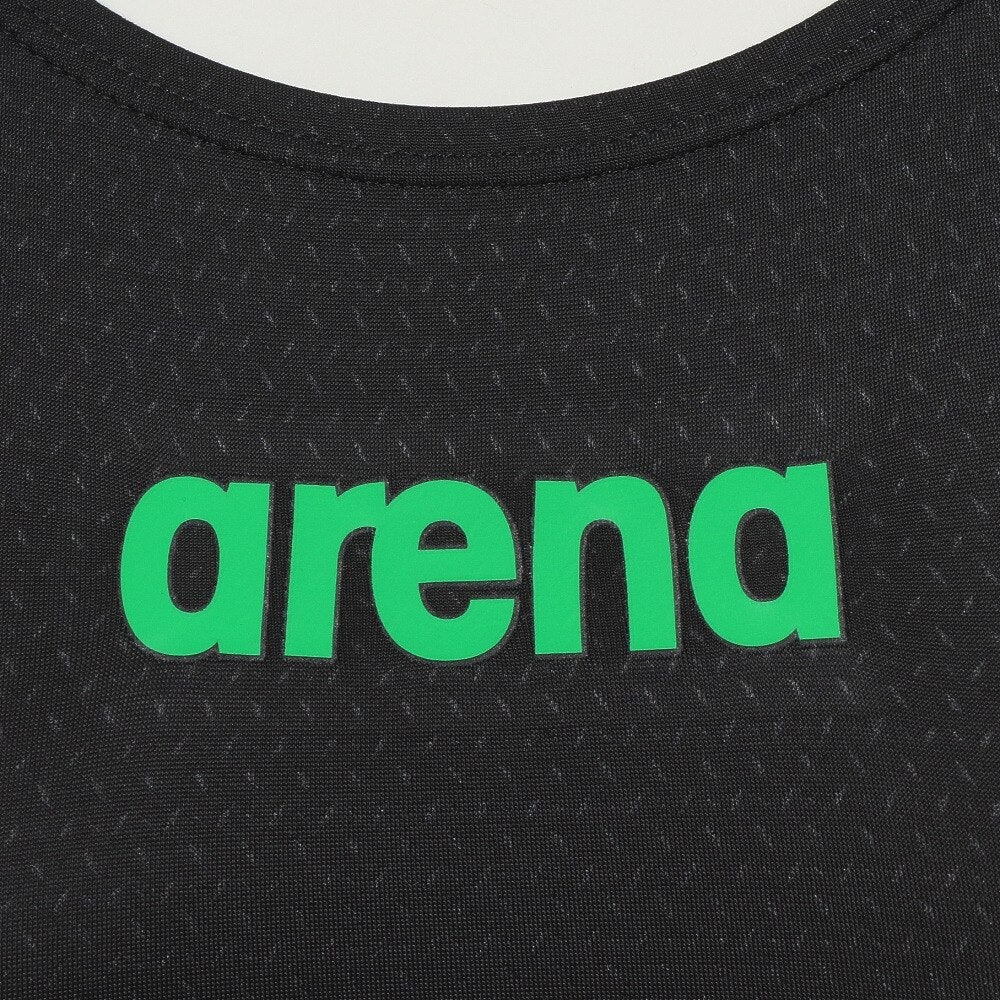 【arena（アリーナ）】レディース 競泳水着 レーシング水着 WA承認 ハーフスパッツ（オープンバック） ARN1024W BKGN