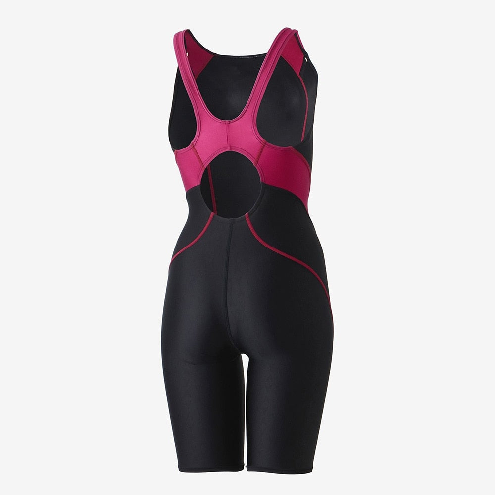 【Speedo（スピード）】レディース 競泳水着 レーシング水着 WA承認 FLEX Σ χ（フレックス・シグマ・カイ）ハーフレッグ SCW12404F