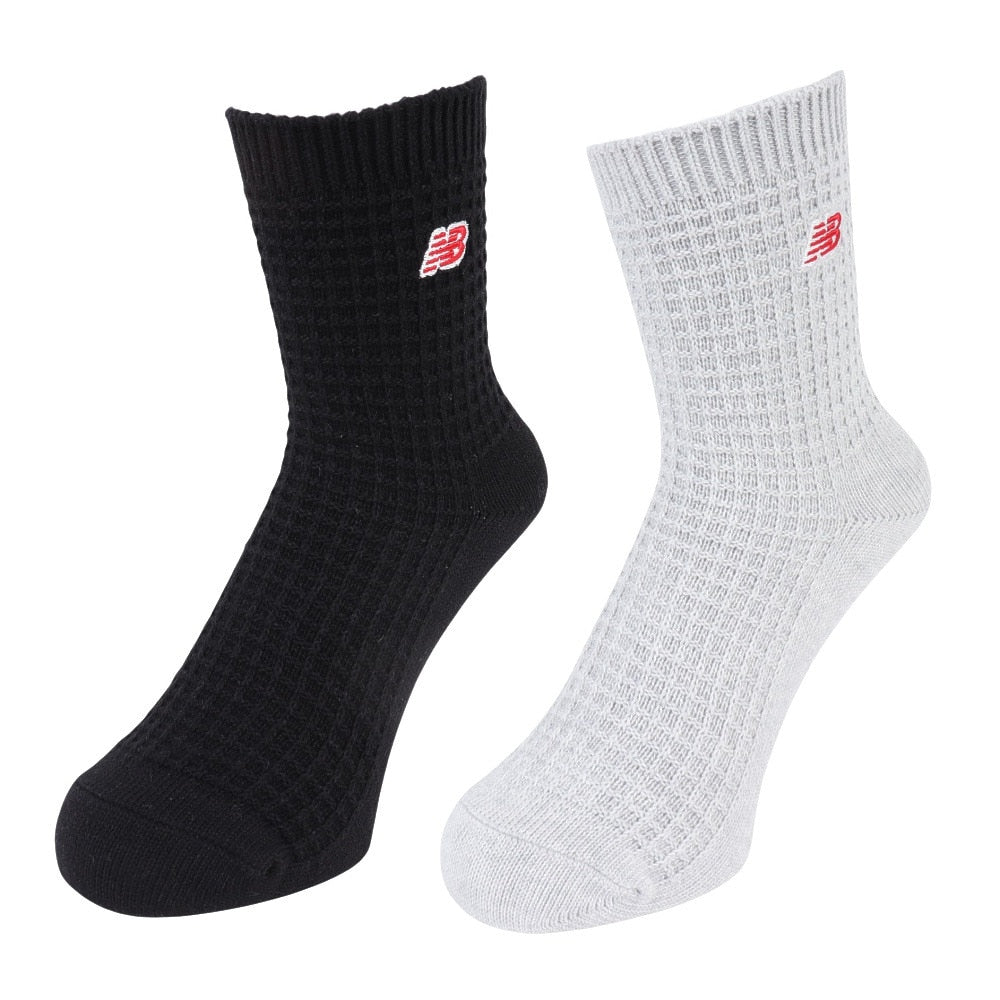 ワッフルニット アンクル 2足組 ソックス LAS42132AS1