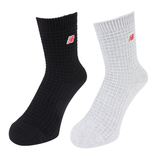 ワッフルニット アンクル 2足組 ソックス LAS42132AS1