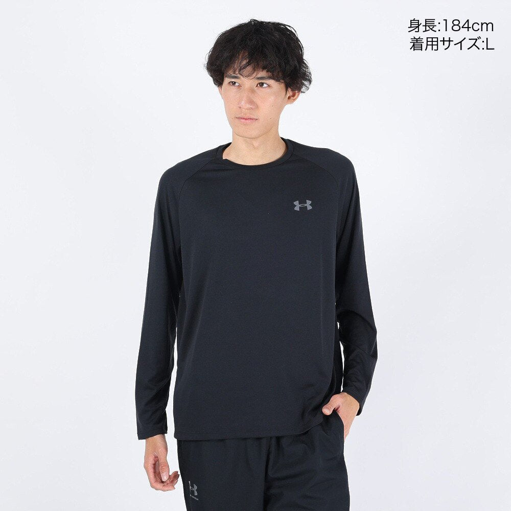 長袖Tシャツ ヒートギア(夏向け) メンズ テック2.0 ロングスリーブ 1358562 BLK/GPH AT