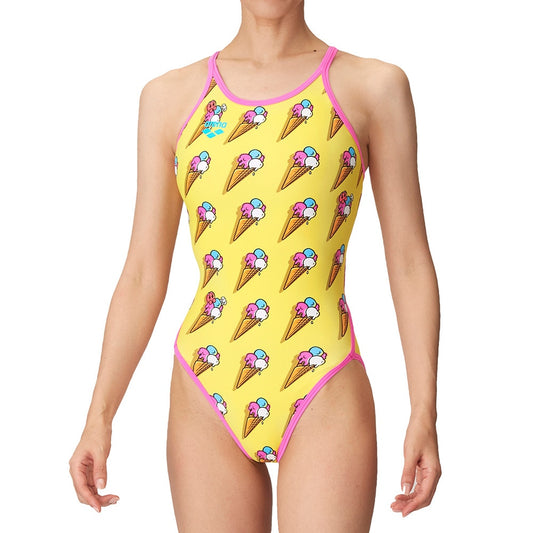 【arena（アリーナ）】レディース 競泳水着 トレーニング水着 練習用水着 TOUGHSUIT（タフスーツ） ワンピース  AS4FWM14W