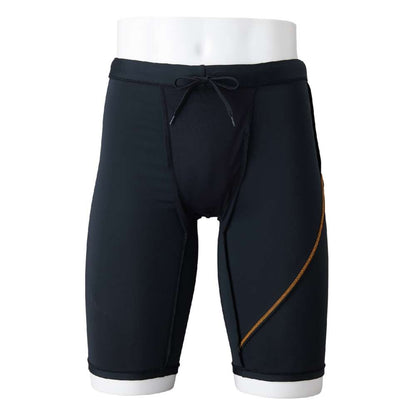 【MIZUNO（ミズノ）】メンズ フィットネス水着 アクアフィットネス用 ハーフレッグ インナー付き N2JBB61190