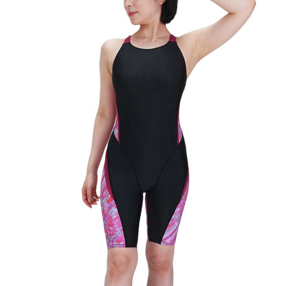 【MIZUNO（ミズノ）】レディース 競泳水着 レーシング水着 WA承認 STREAM ACE（ストリームエース）ハーフレッグ（マスターズバック）N2MGB743