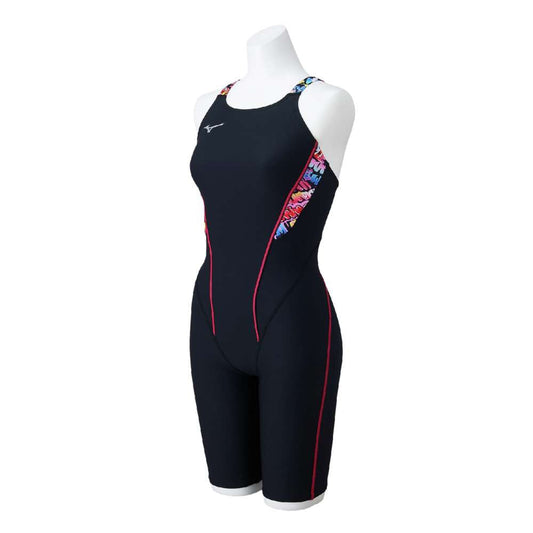 【MIZUNO（ミズノ）】レディース 競泳水着 トレーニング水着 練習用水着 EXER SUITS（エクサースーツ） ハーフレッグ N2MGB787