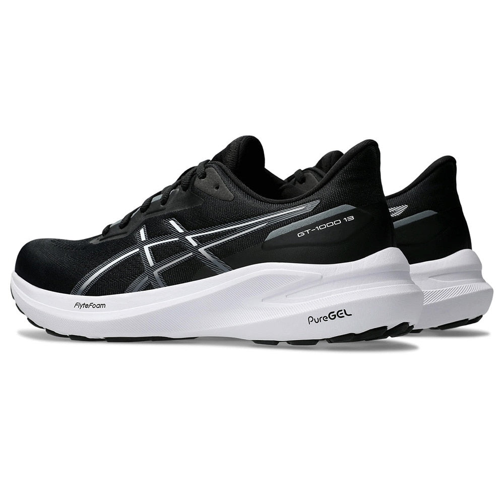 【アシックス ASICS】 ランニングシューズ GT-1000 13 ブラック ホワイト 1011B858.003 スニーカー 安定性 クッション性 軽量