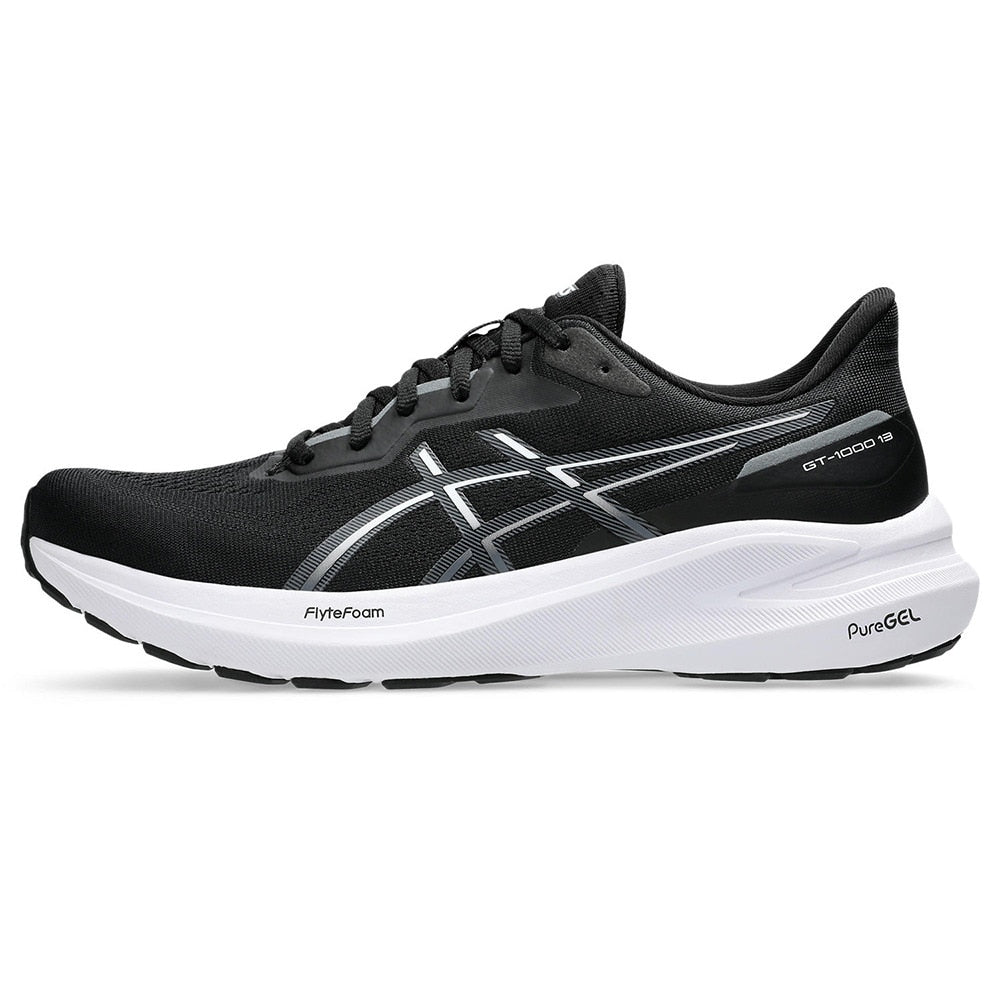 【アシックス ASICS】 ランニングシューズ GT-1000 13 ブラック ホワイト 1011B858.003 スニーカー 安定性 クッション性 軽量