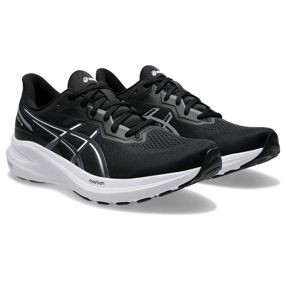 【アシックス ASICS】 ランニングシューズ GT-1000 13 ブラック ホワイト 1011B858.003 スニーカー 安定性 クッション性 軽量