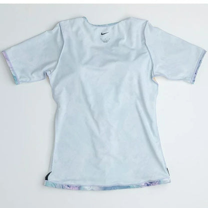 【NIKE（ナイキ）】レディース フィットネス水着 総柄 ジップ付き 半袖 セパレーツ 2993131