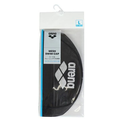 【arena（アリーナ）】水泳帽 スイムキャップ メッシュ AS5SSC41U BKSL