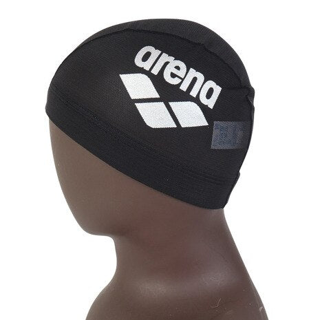 【arena（アリーナ）】水泳帽 スイムキャップ メッシュ AS5SSC41U BKSL