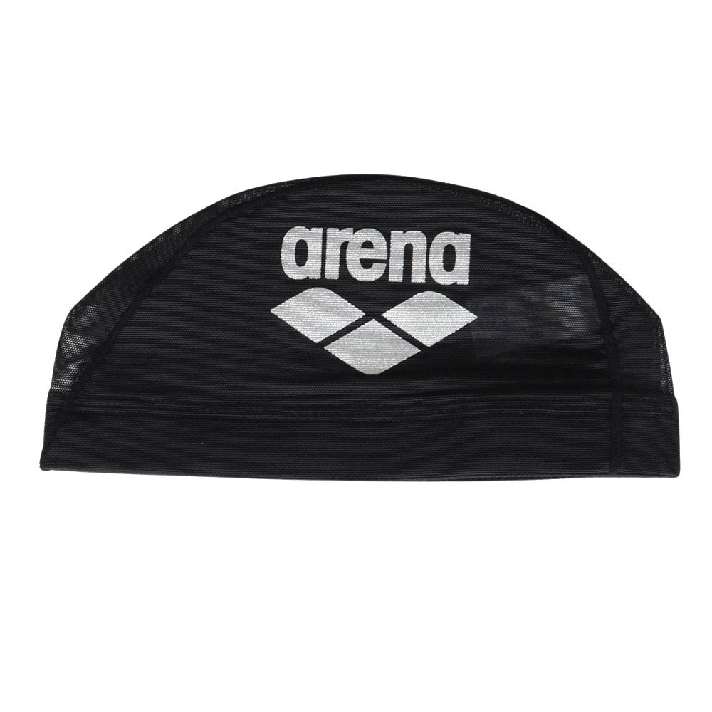【arena（アリーナ）】水泳帽 スイムキャップ メッシュ AS5SSC41U BKSL